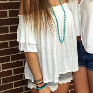 Free People Off the Shoulder Top